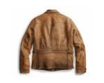 1920s Newboy Vintage Style Distressed Tan Leather Jacket