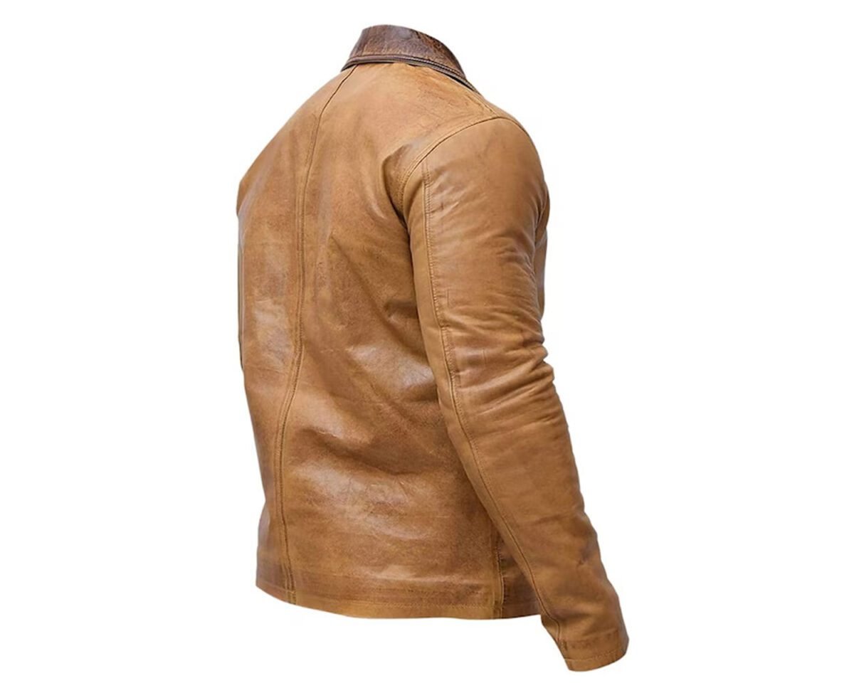 Red dead redemption 2 jacket - arthur morgan tan leather jacket