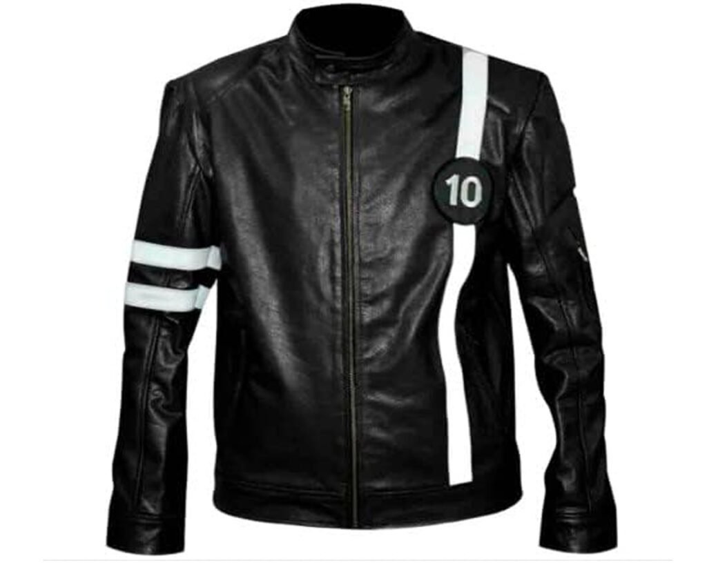 Ben 10 Jacket - Ryan Kelley Alien Force Black Leather Jacket