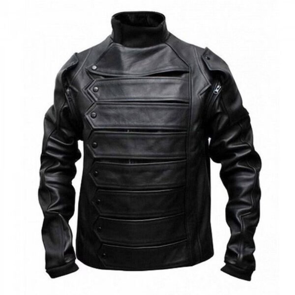 Captain America Jacket - The Winter Soldier Bucky Barnes Leather Jacket