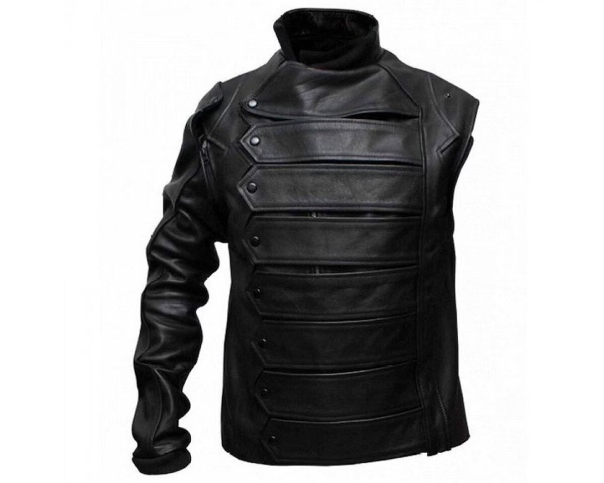 Captain america jacket - the winter soldier bucky barnes leather jacket