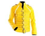 Freddie Mercury Queen Yellow Leather Jacket