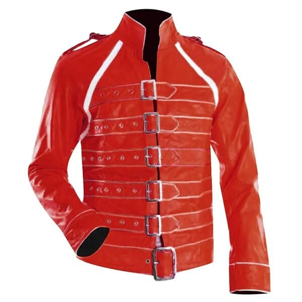 Freddie Mercury Queen Red Leather Jacket