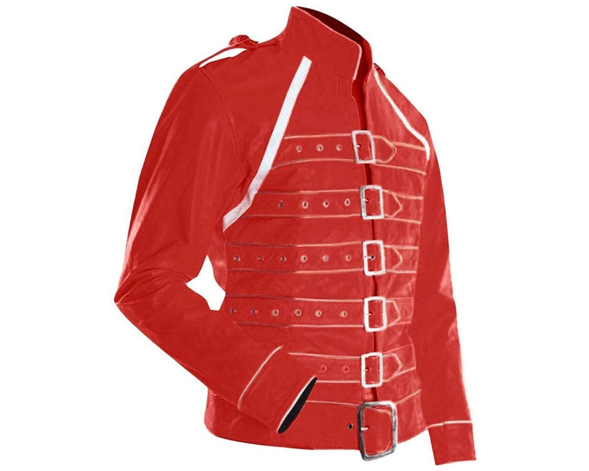 Freddie mercury queen red leather jacket