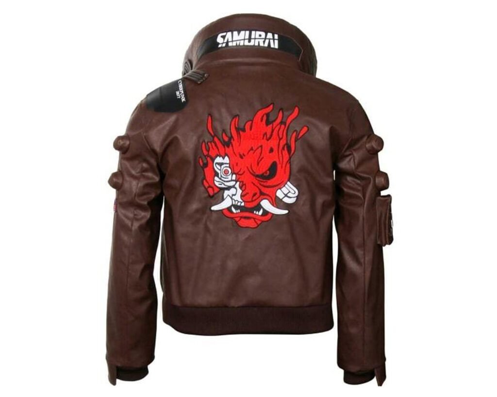 Cyberpunk 2077 Jacket – Johnny Silverhand Brown Bomber Jacket