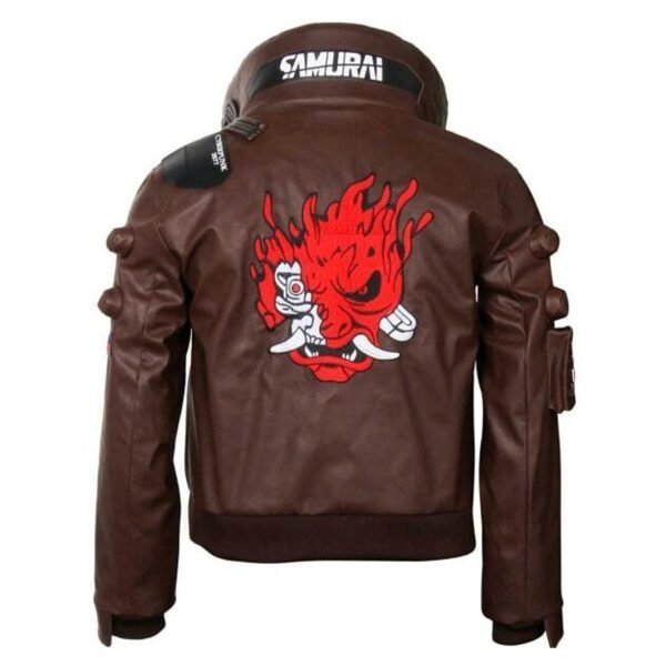 Cyberpunk 2077 Jacket – Johnny Silverhand Brown Bomber Jacket