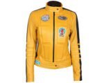 KILL BILL Jacket - UMA THURMAN YELLOW BIKER JACKET