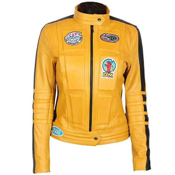 KILL BILL Jacket - UMA THURMAN YELLOW BIKER JACKET