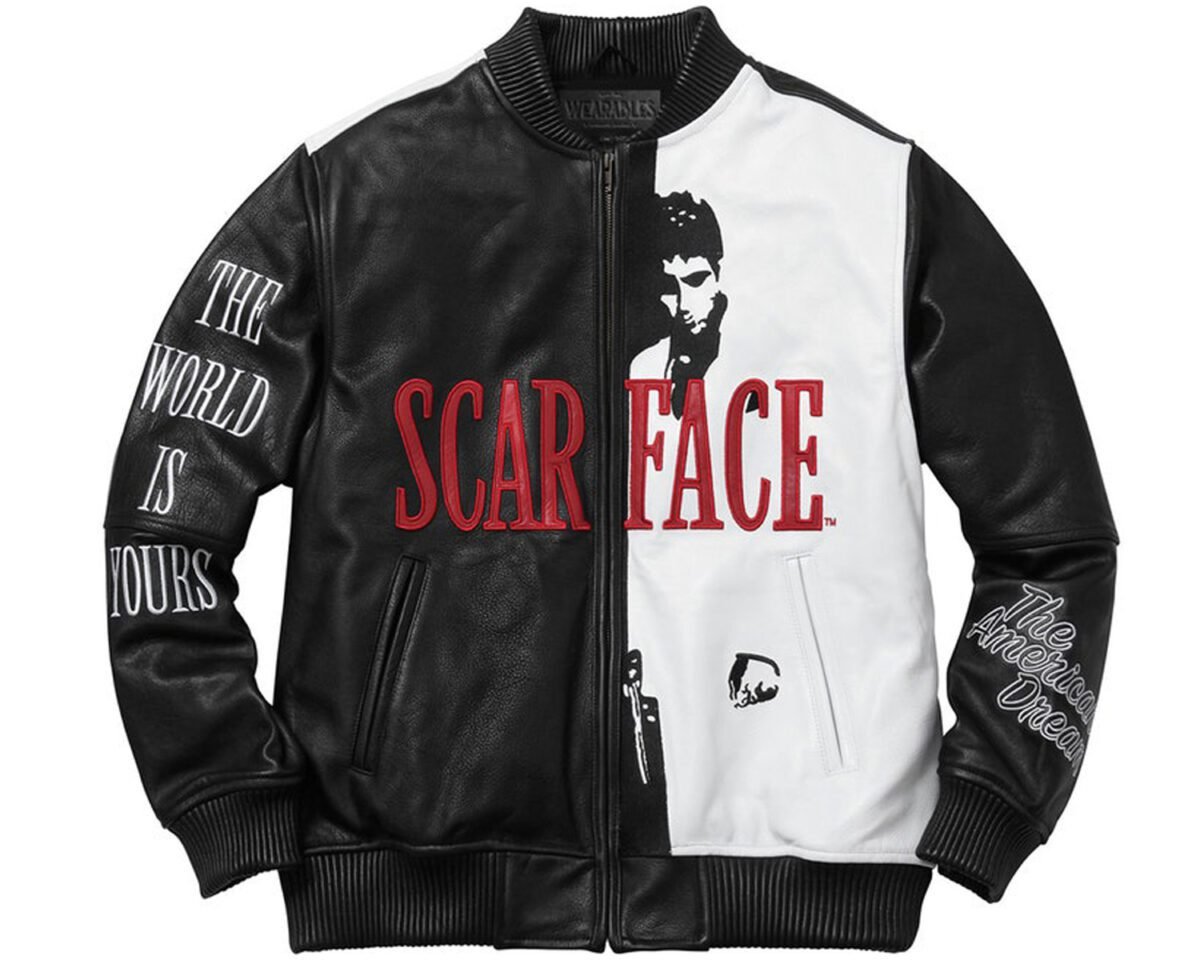 Scarface jacket – tony montana al pacino gangster leather bomber jacket