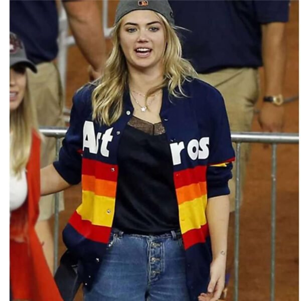 Houston Astros Jacket - 1986 Kate Upton Bomber Blue Jacket