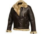 B3 Bomber Jacket - RAF Aviator Real Sheepskin Leather Jacket