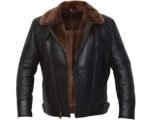 B3 Bomber Jacket - RAF Aviator Black Leather Jacket