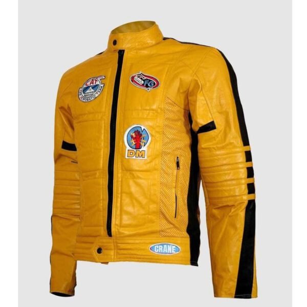 Men's KILL BILL Jacket - UMA THURMAN YELLOW BIKER JACKET