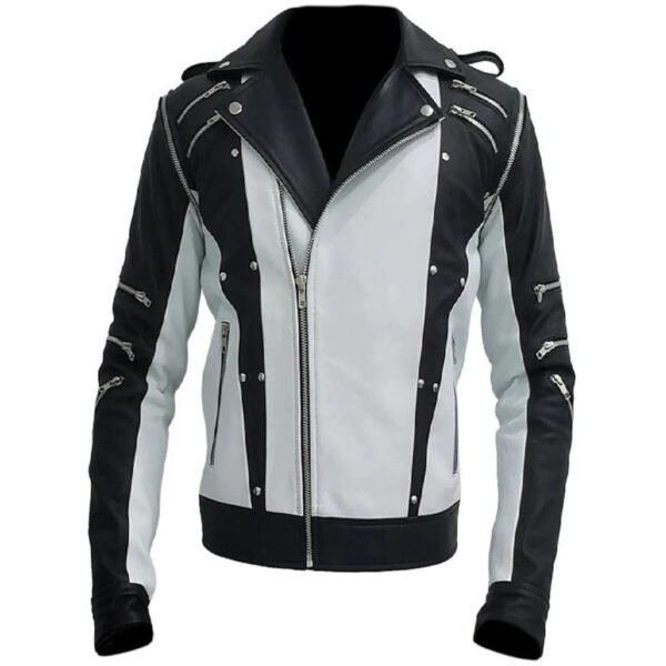 Michael Jackson Jacket – MJ Thriller Pepsi Black & White Leather Jacket