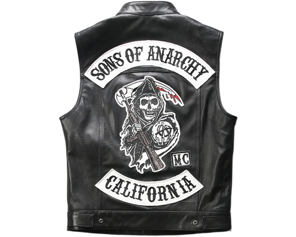 Sons of anarchy vest - soa redwood original president leather vest