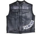 SOA Vest - Sons Of Anarchy Redwood Original President Leather Vest