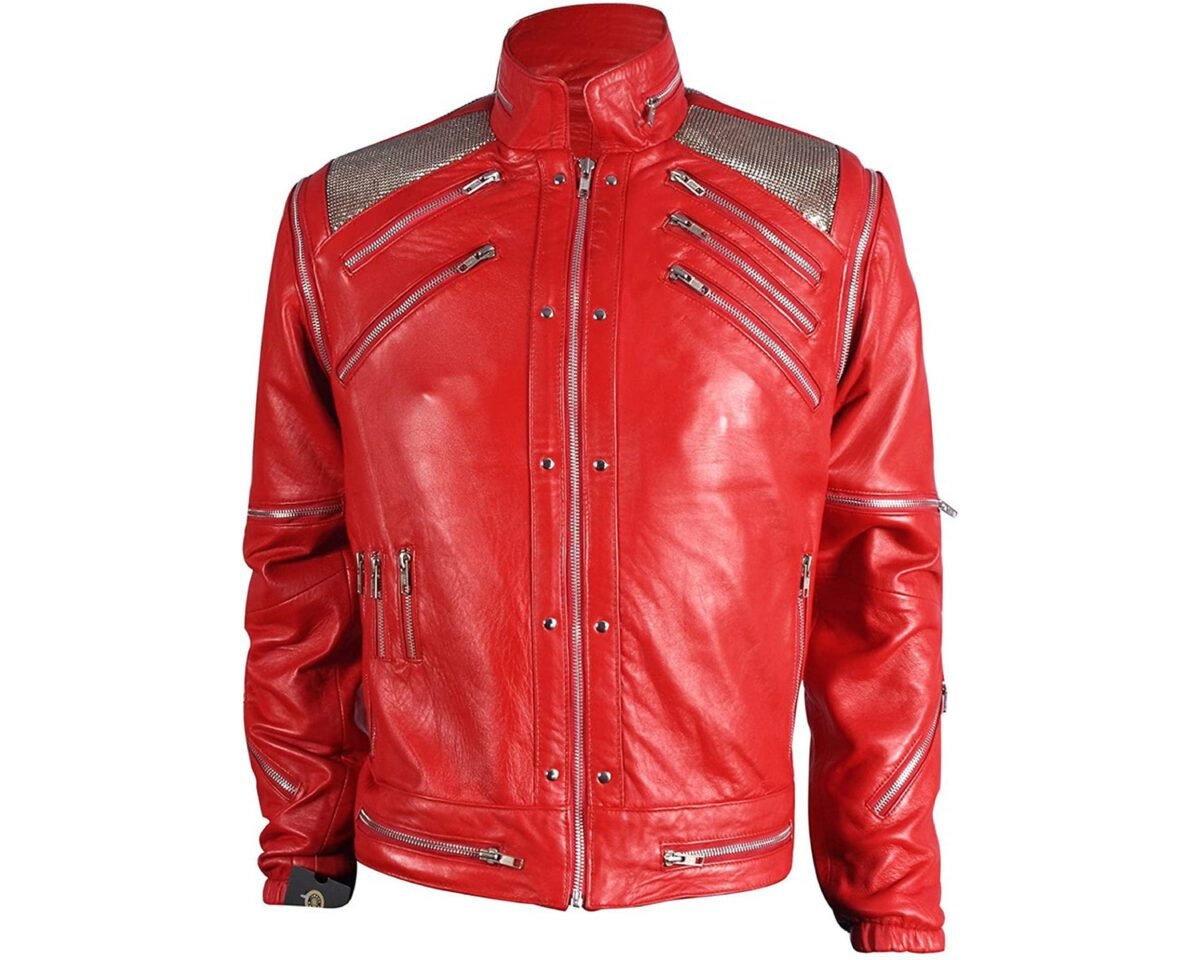 Michael jackson jacket – mj beat it red leather jacket