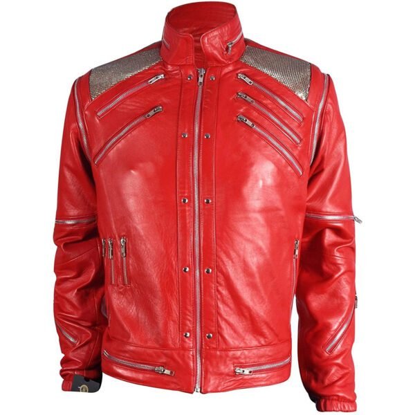 Michael Jackson Jacket – MJ Beat It Red Leather Jacket