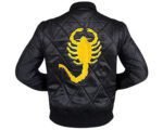 Drive Jacket – Ryan Gosling Scorpion Black Satin Drive Jacket