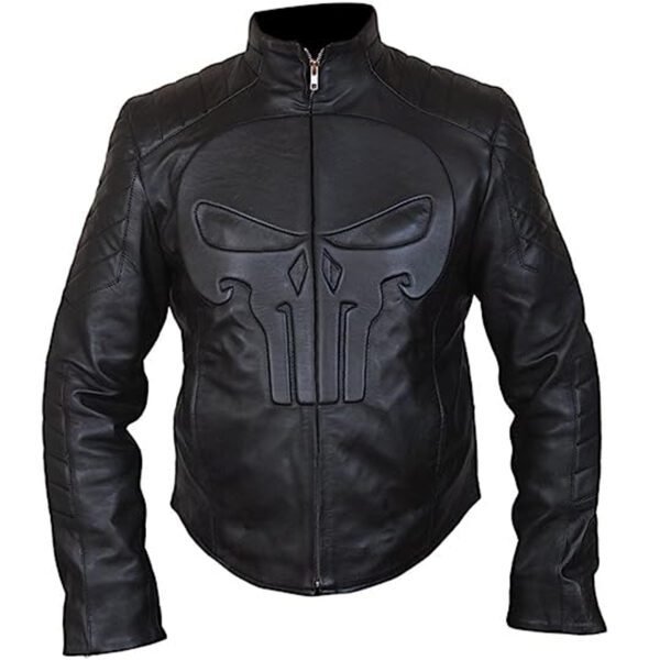 The Punisher Jacket - Thomas Jane Black Skull Jacket