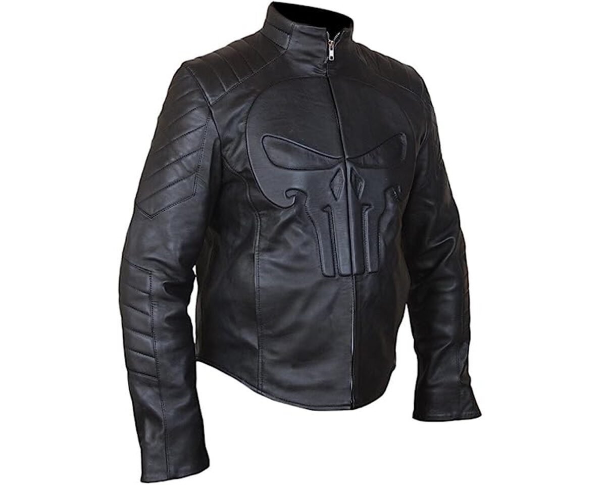 The punisher jacket - thomas jane black skull jacket