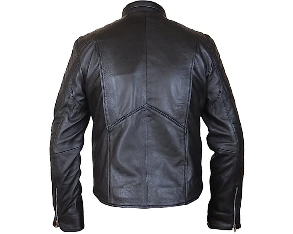 The punisher jon bernthal frank castle skull embossed motorcycle biker halloween black real leather jacket for men 4 scaled