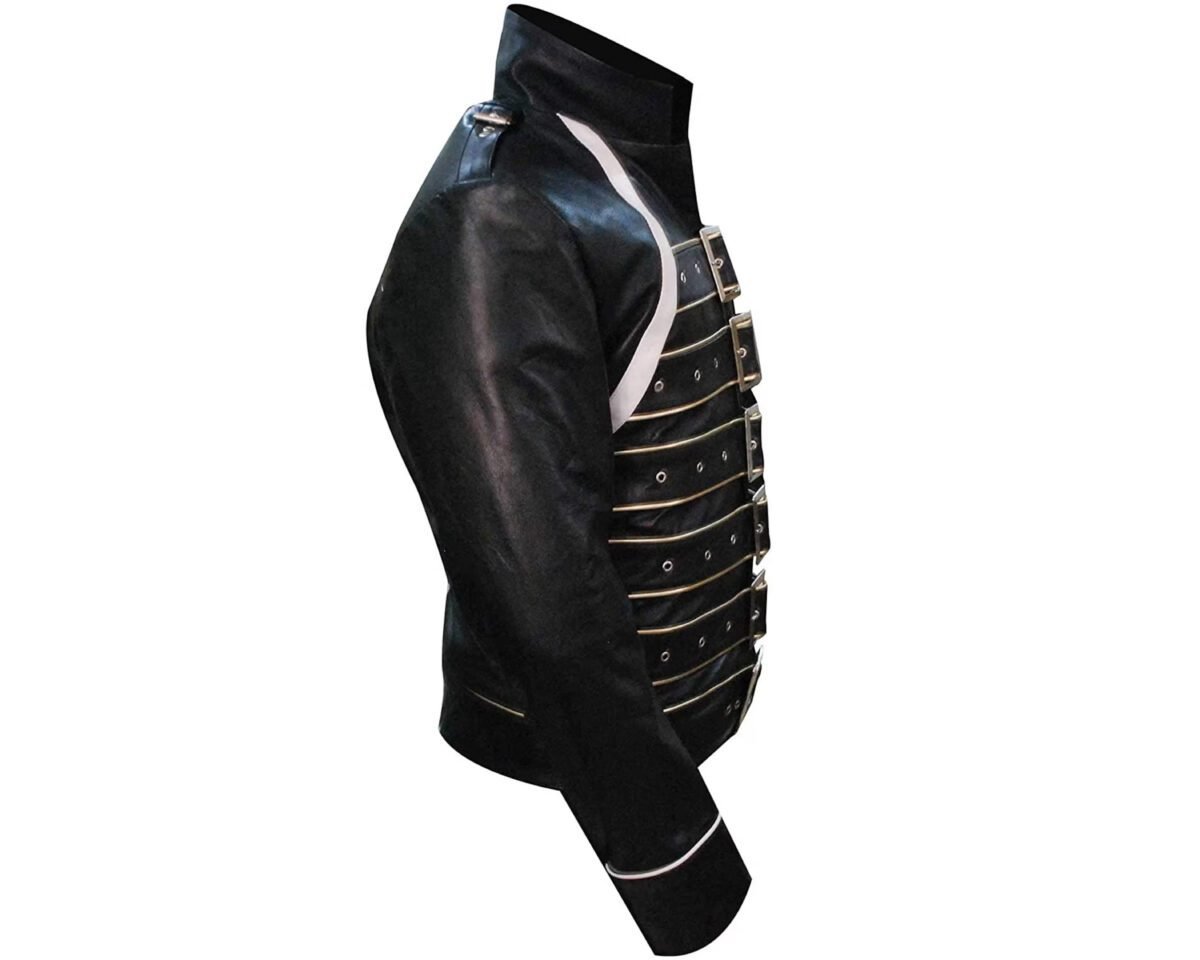 Freddie mercury queen black leather jacket