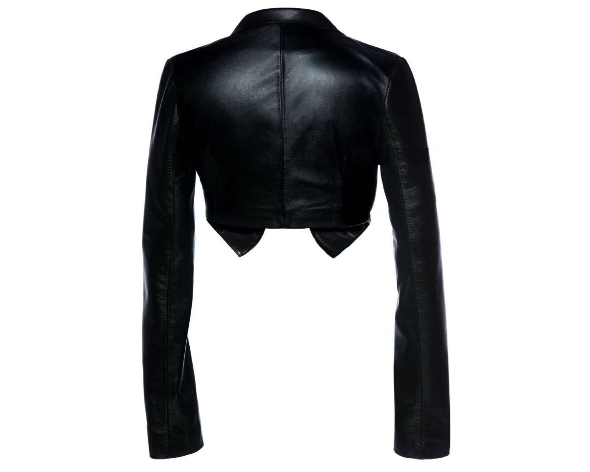 Women's shrug bolero jacket - slim fit short cropped blazer jacket