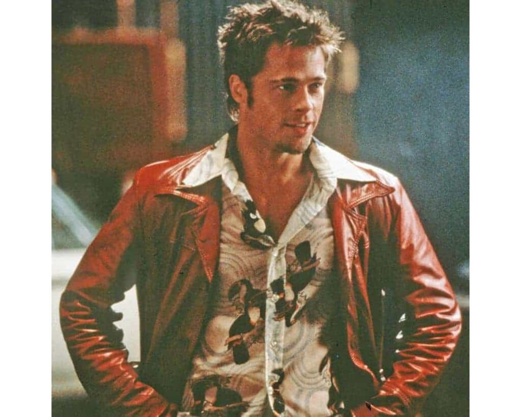 Fight Club Brad Pitt Tyler Durden Leather Jacket