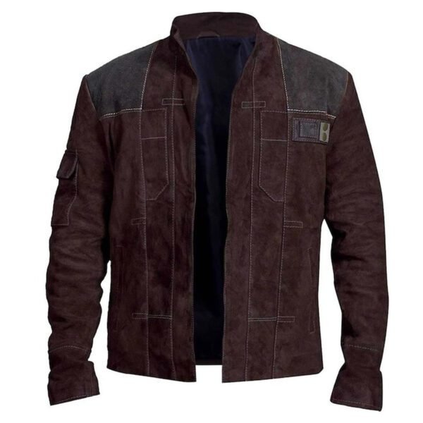 Solo A Star Wars Story Han Solo Dark Brown Suede Leather Jacket