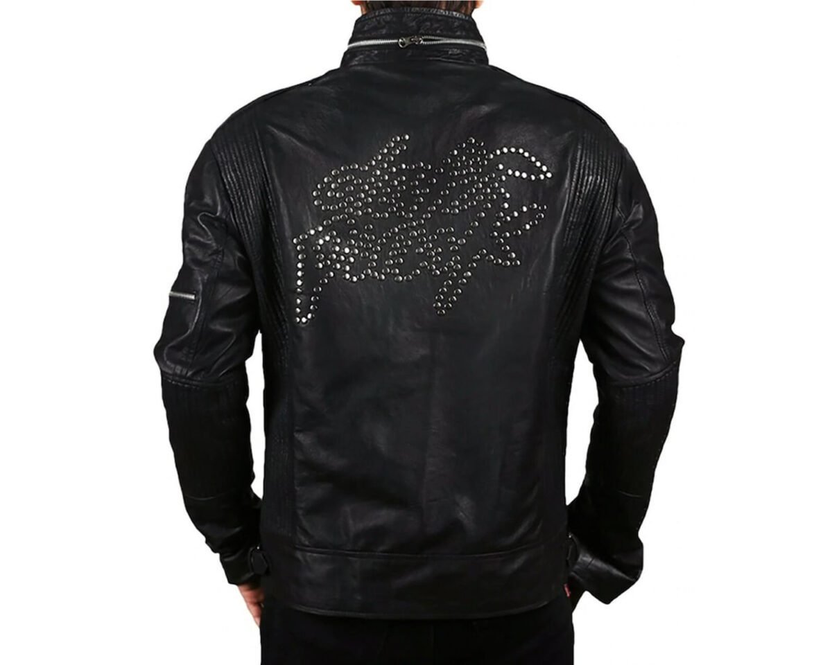 Daft punk electroma black leather jacket