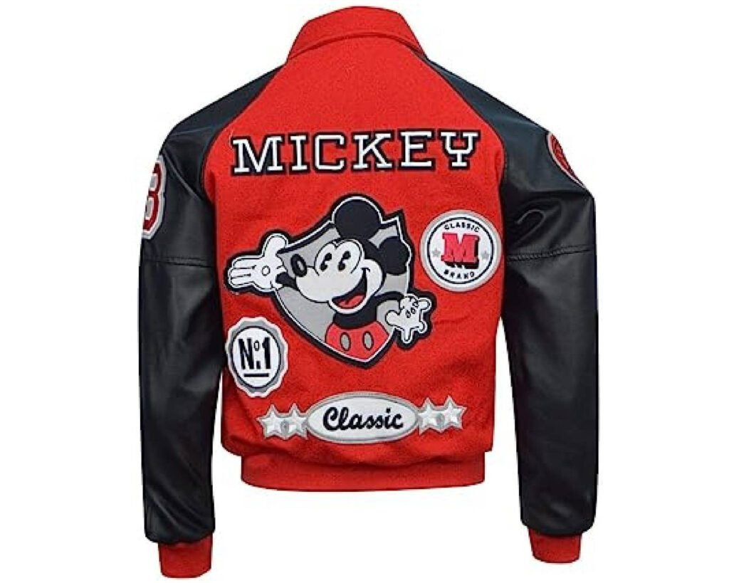 Michael Jackson Mickey Mouse Varsity Jacket