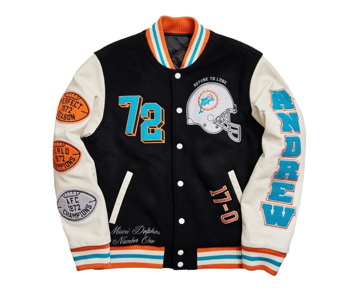 Miami dolphins varsity jacket