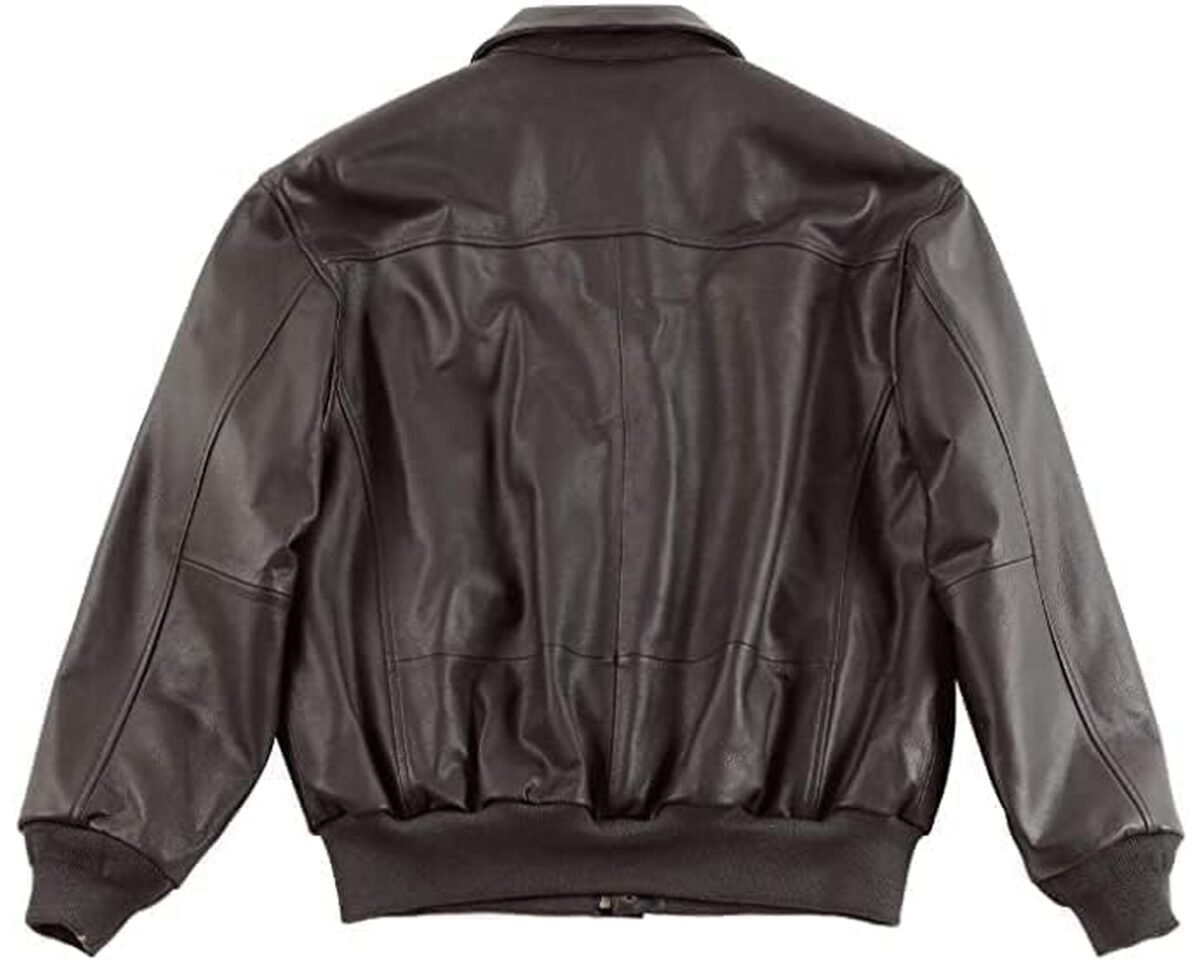 A2 aviator air force pilot flight bomber leather jacket