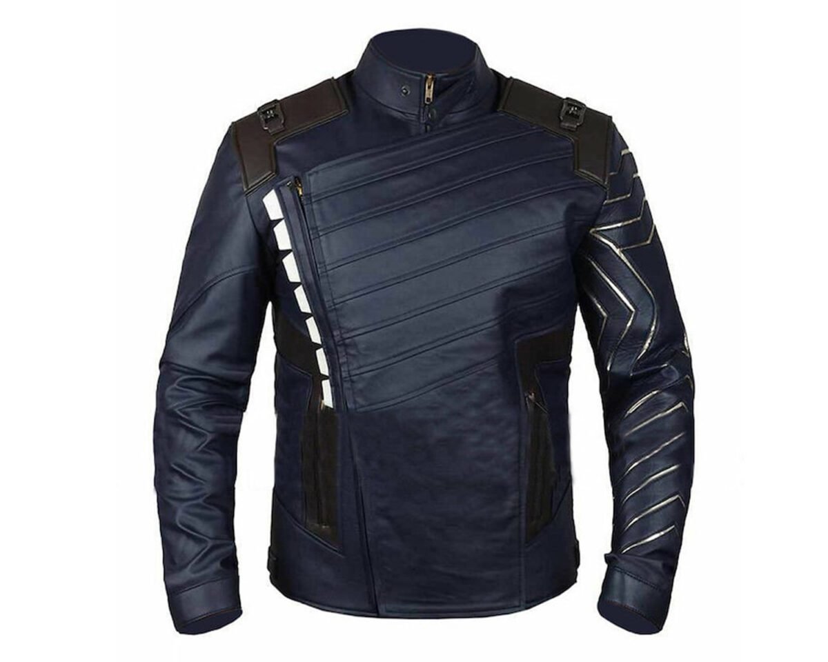 Bucky barnes avengers infinity war leather jacket