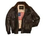 G1 Military Brown Cowhide Pilot Bomber Jacket