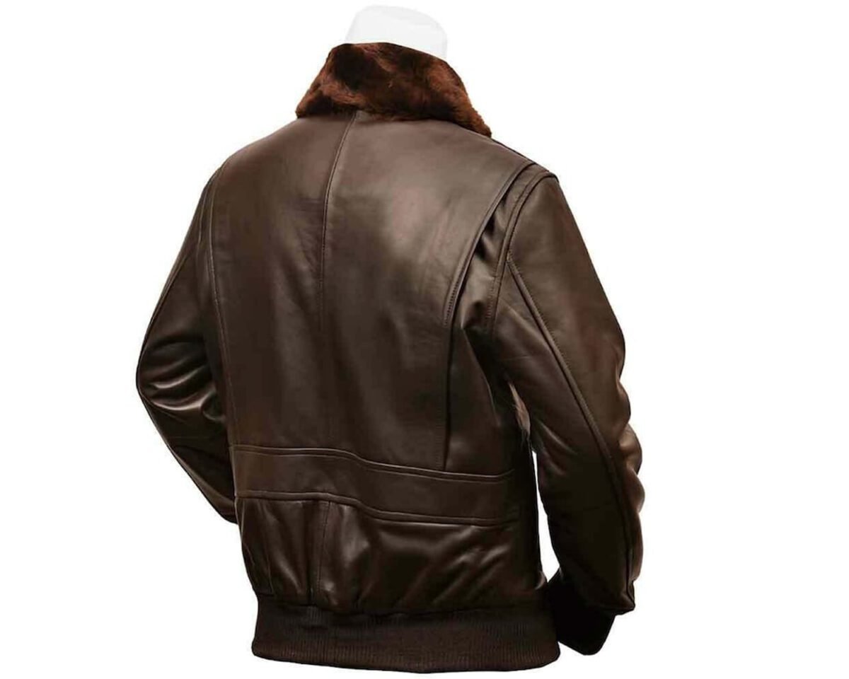 G1 military brown cowhide pilot bomber jacket