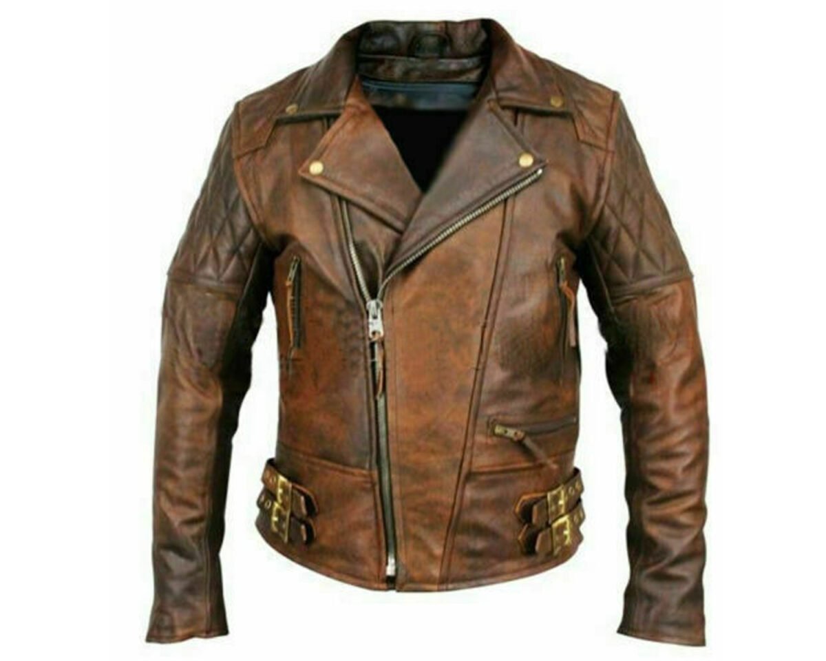 Marlon brando jacket – perfecto brown leather jacket