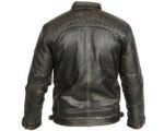 Men's Retro Vintage Style Biker Distressed Leather Jacket