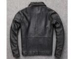 Men’s Vintage Biker Style Antique Black Leather Jacket