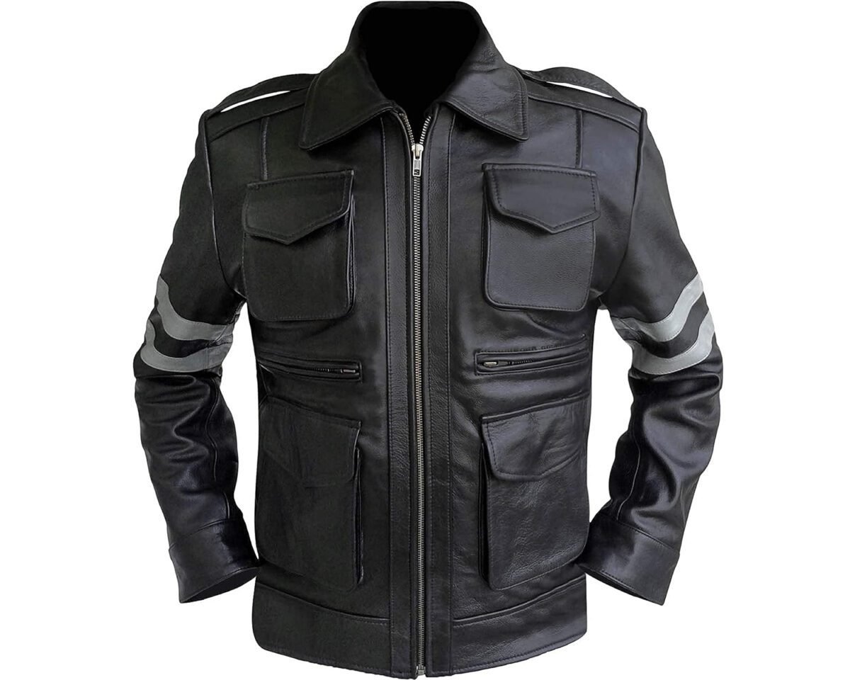 Resident evil 6 leon kennedy leather jacket