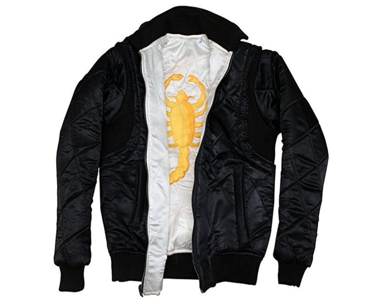 Reversible drive jacket – ryan gosling scorpion bomber jacket