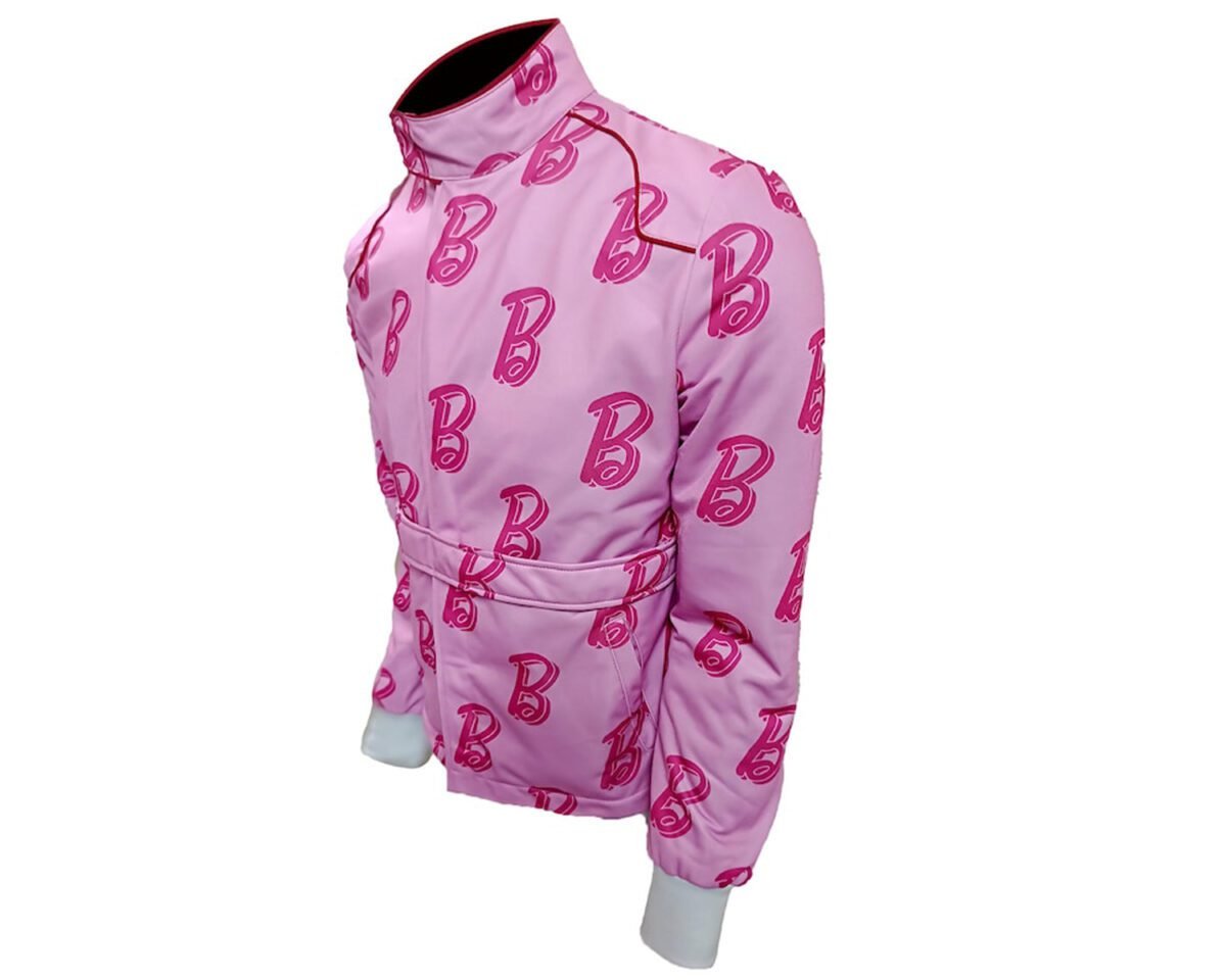 Ryan gosling ken barbie pink jacket