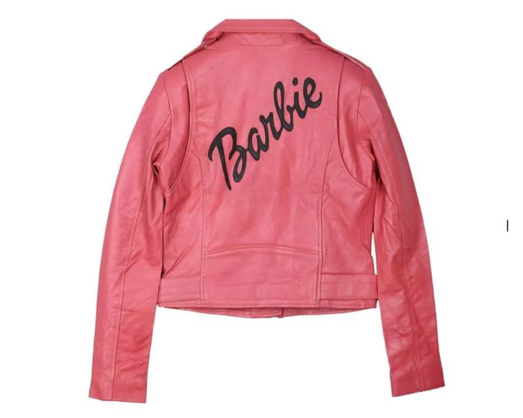 Women’s Barbie Doll Pink Leather Jacket