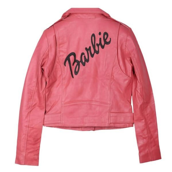 Women’s Barbie Doll Pink Leather Jacket