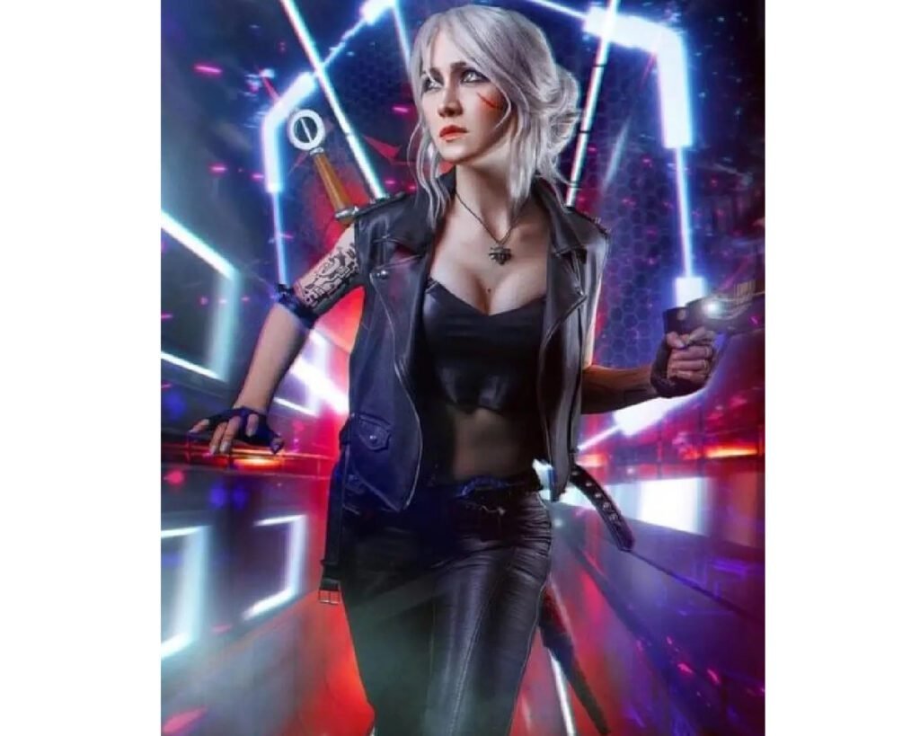 Ciri cameo Cyberpunk 2077 Leather Vest