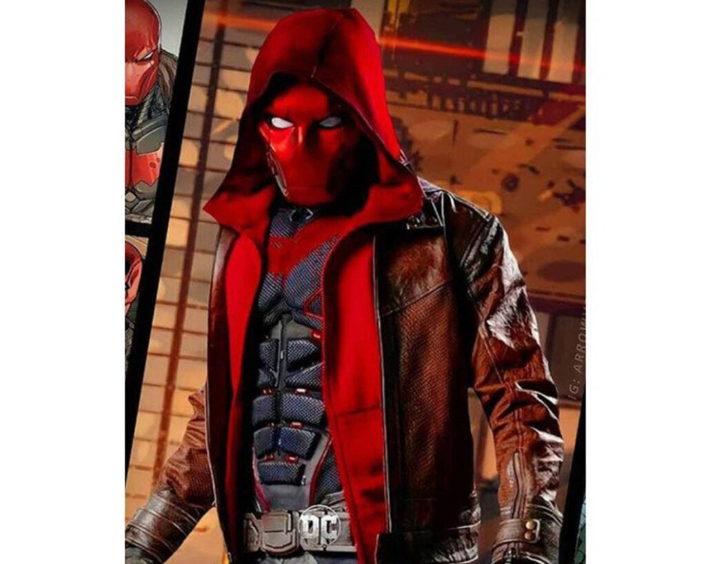 Curran Walters Titans S03 Jason Todd Red Hood Leather Jacket