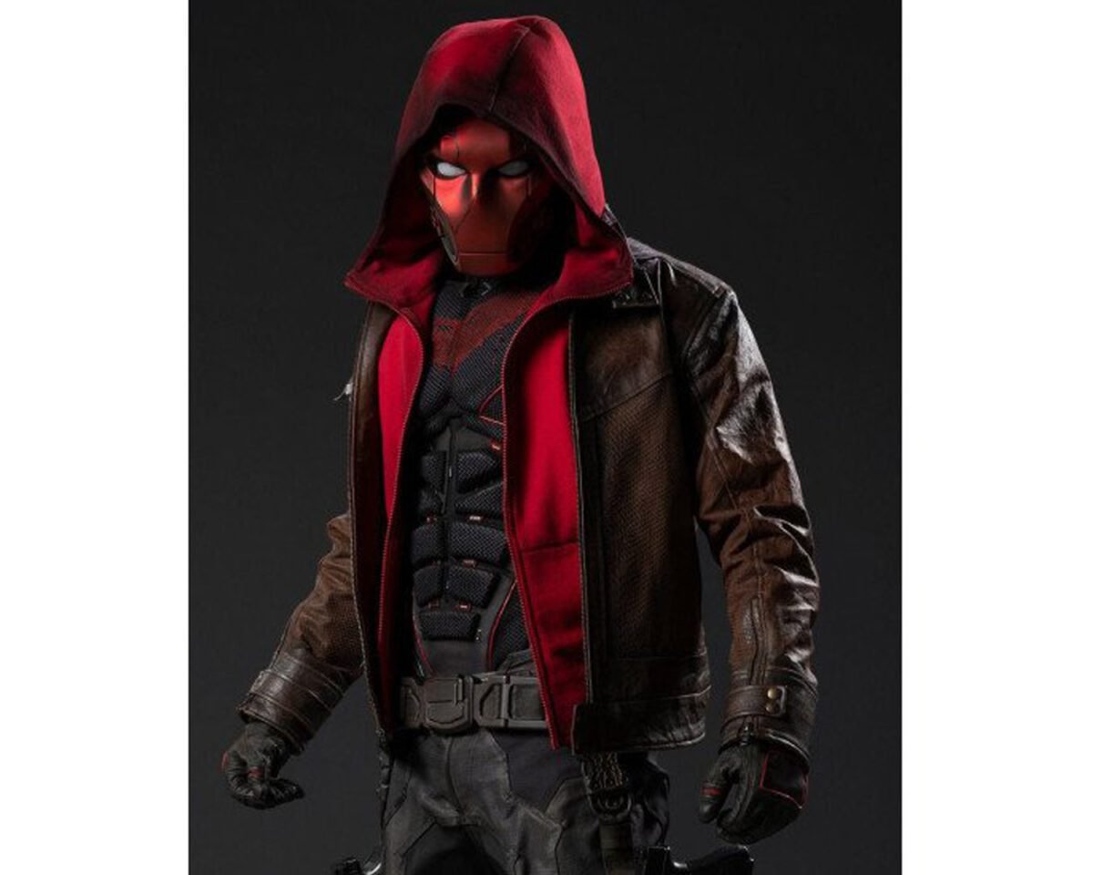 Curran walters titans s03 jason todd red hood leather jacket