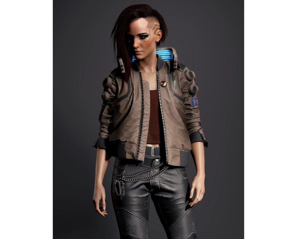 Cyberpunk 2077 Edgerunners Valerie Samurai Leather Jacket