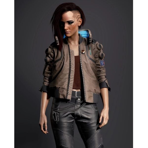 Cyberpunk 2077 Edgerunners Valerie Samurai Leather Jacket